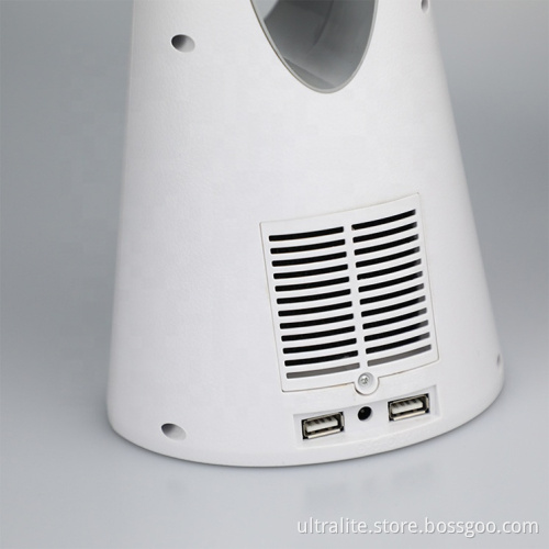 Multi Function Touch Controlled Bedroom Led Night Light Table Lamps With Bladeless Fan